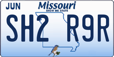 MO license plate SH2R9R