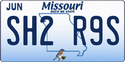 MO license plate SH2R9S