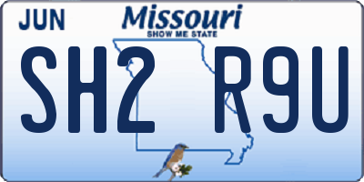 MO license plate SH2R9U
