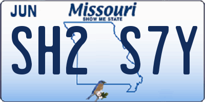 MO license plate SH2S7Y