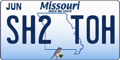 MO license plate SH2T0H