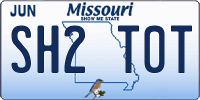 MO license plate SH2T0T