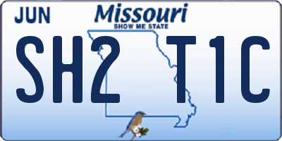 MO license plate SH2T1C