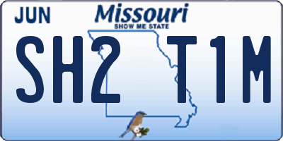 MO license plate SH2T1M