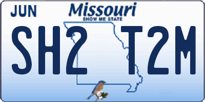MO license plate SH2T2M