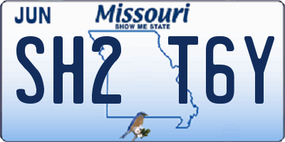MO license plate SH2T6Y