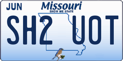 MO license plate SH2U0T