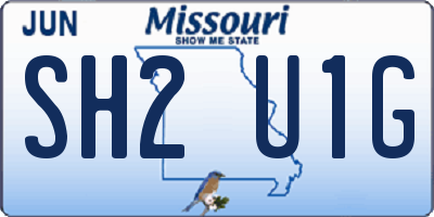 MO license plate SH2U1G