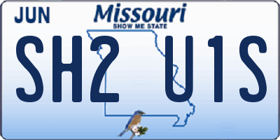 MO license plate SH2U1S