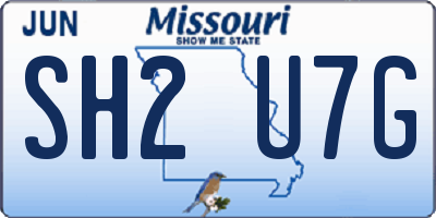 MO license plate SH2U7G