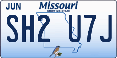 MO license plate SH2U7J