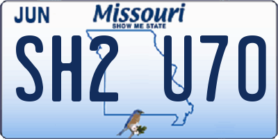 MO license plate SH2U7O