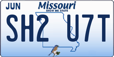 MO license plate SH2U7T