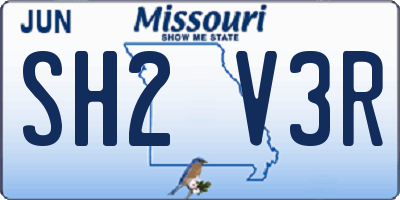 MO license plate SH2V3R