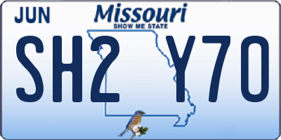MO license plate SH2Y7O