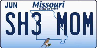 MO license plate SH3M0M