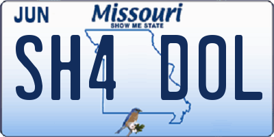 MO license plate SH4D0L