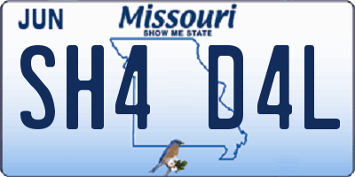 MO license plate SH4D4L