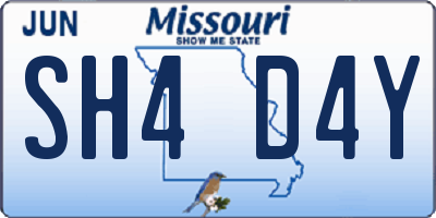 MO license plate SH4D4Y
