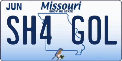 MO license plate SH4G0L