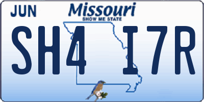MO license plate SH4I7R