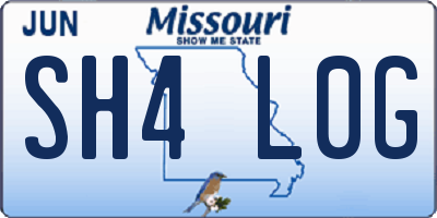 MO license plate SH4L0G