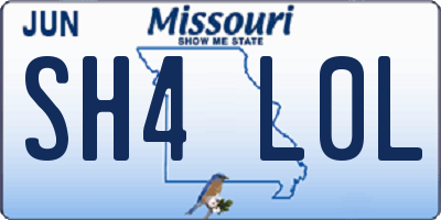 MO license plate SH4L0L