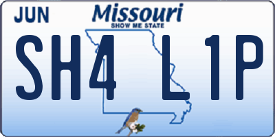MO license plate SH4L1P