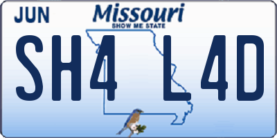 MO license plate SH4L4D