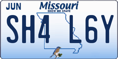 MO license plate SH4L6Y
