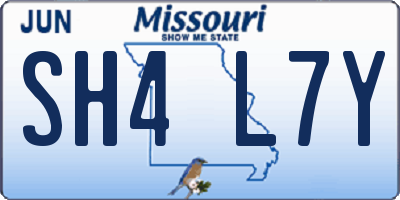 MO license plate SH4L7Y