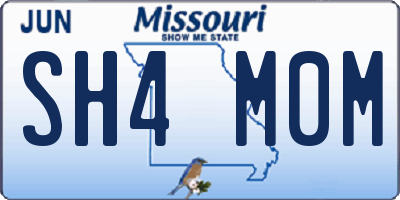MO license plate SH4M0M