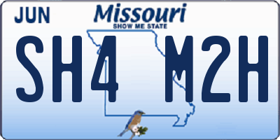 MO license plate SH4M2H