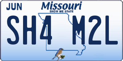 MO license plate SH4M2L