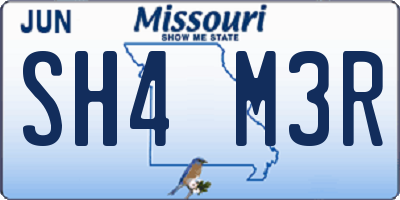 MO license plate SH4M3R