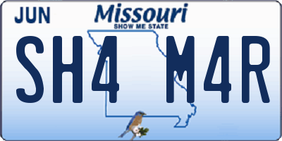 MO license plate SH4M4R