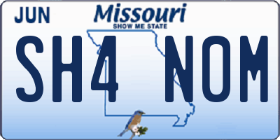 MO license plate SH4N0M