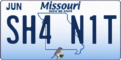 MO license plate SH4N1T