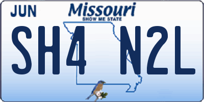 MO license plate SH4N2L