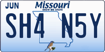 MO license plate SH4N5Y