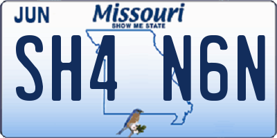 MO license plate SH4N6N