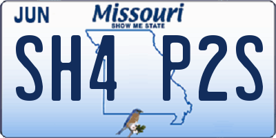 MO license plate SH4P2S