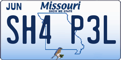 MO license plate SH4P3L