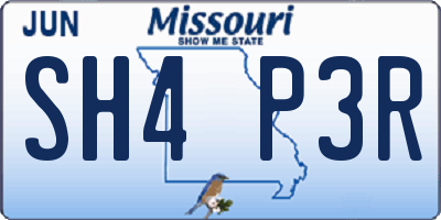 MO license plate SH4P3R