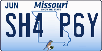 MO license plate SH4P6Y