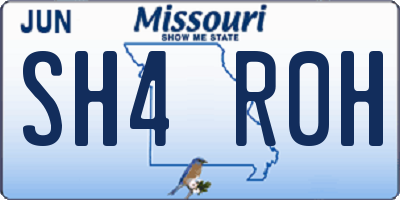 MO license plate SH4R0H