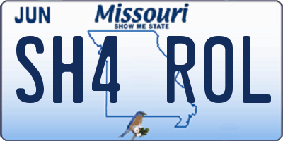 MO license plate SH4R0L
