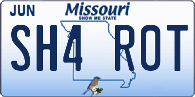 MO license plate SH4R0T