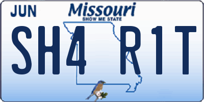 MO license plate SH4R1T