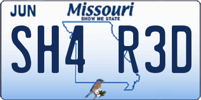 MO license plate SH4R3D